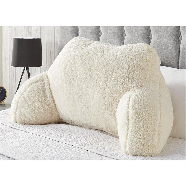 Downland  Cream Teddy Fleece Cuddle Cushion, Sports Direct