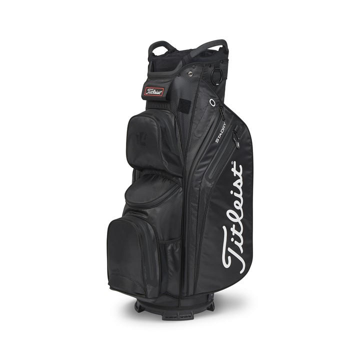 Titleist  Black Waterproof 7 Pocket Golf Cart Bag, Sports Direct