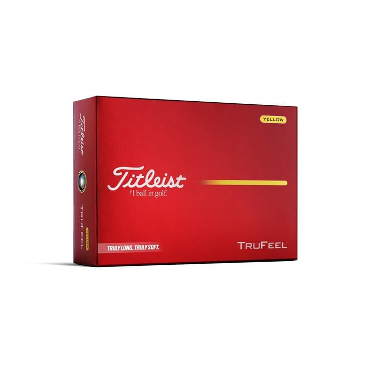 Titleist  Yellow 2026 Trufeel Golf Balls (12-Ball Pack), Sports Direct