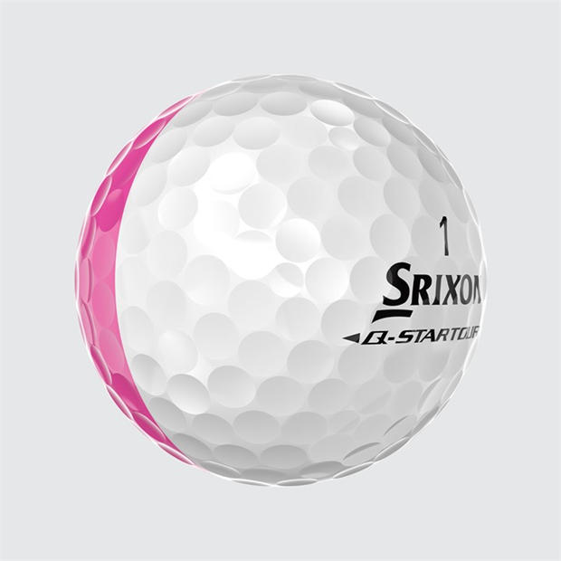 White/Pink - Srixon - Adults Q Star Golf Balls