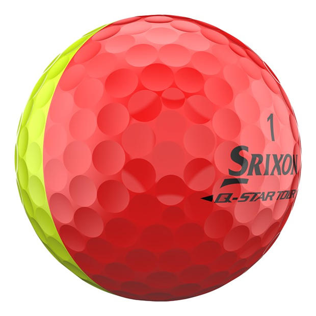 Ylw/Red - Srixon - Adults Q Star Golf Balls