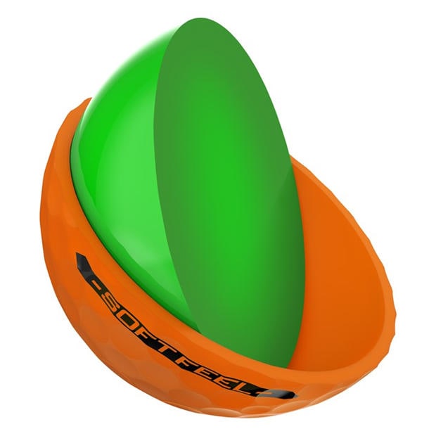 Orange - Srixon - Soft Feel Golf Balls 12 Pack