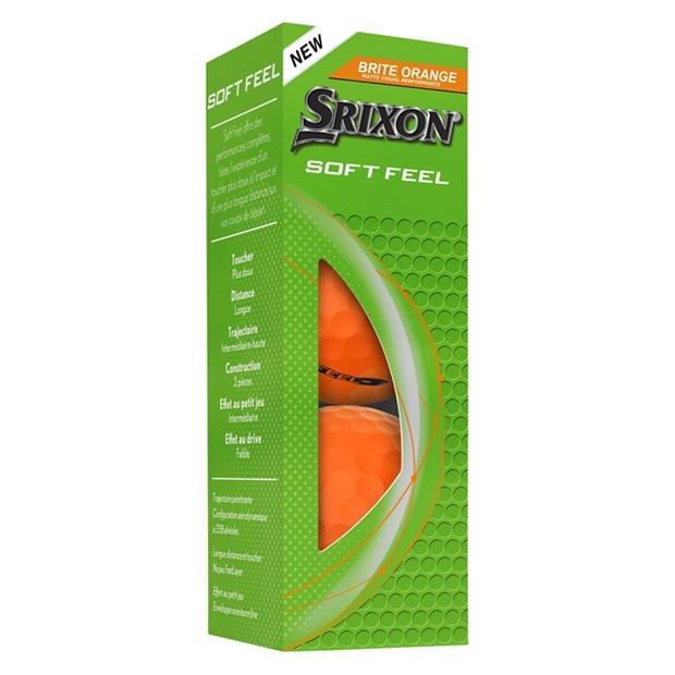 Orange - Srixon - Soft Feel Golf Balls 12 Pack