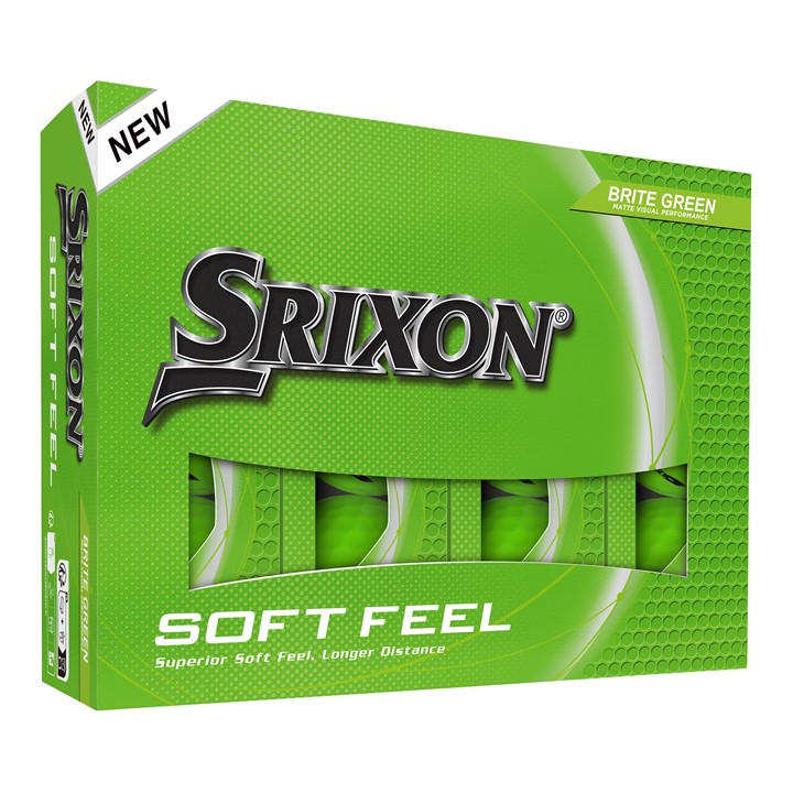 Srixon  Green Soft Feel Golf Balls 12 Pack, Sports Direct