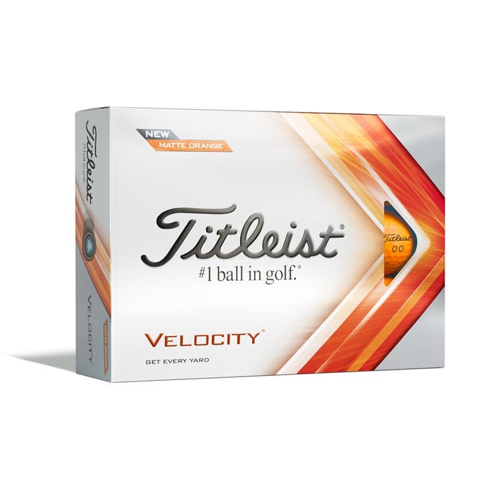Titleist Men's Orange Velocity Golf Balls (12-Ball Pack), Sports Direct
