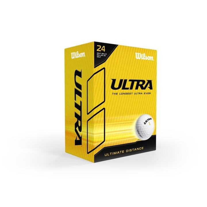 Wilson Men's White Ultra 24 Golf Balls Pack, Sports Direct