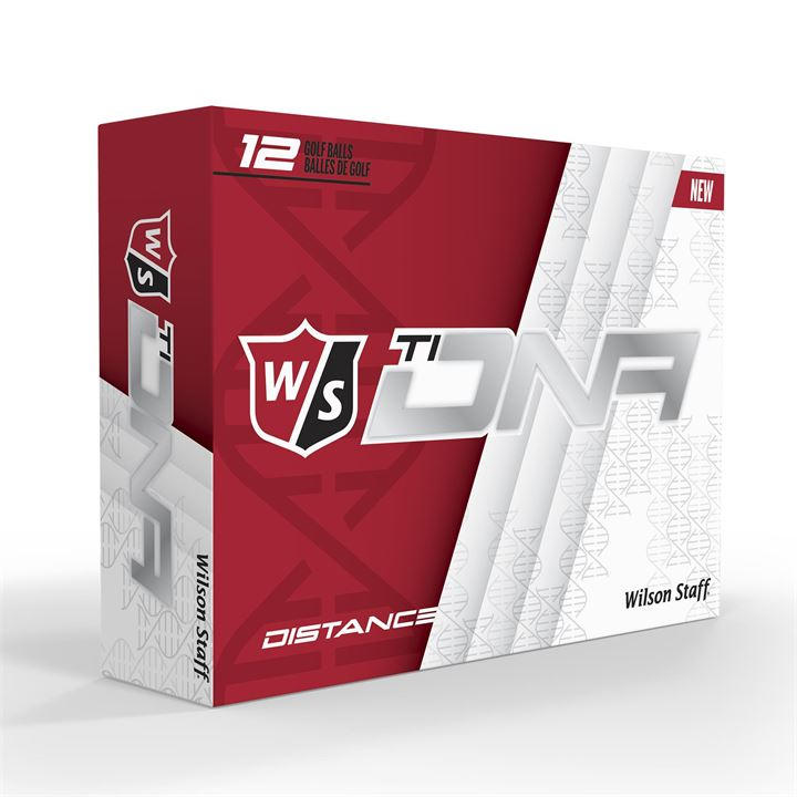 Wilson Men's Red Staff Ti Dna 12 Pack Golf Balls, Sports Direct