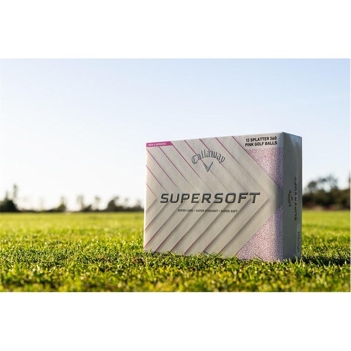 Callaway  Pink Supersoft Matte Golf Ball Pack, Sports Direct