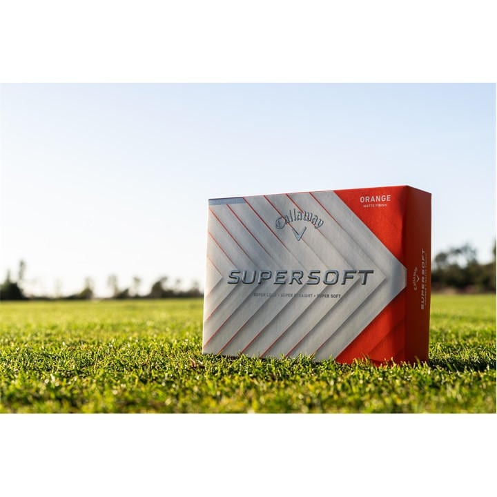 Callaway  Orange Supersoft Matte Golf Ball Pack, Sports Direct