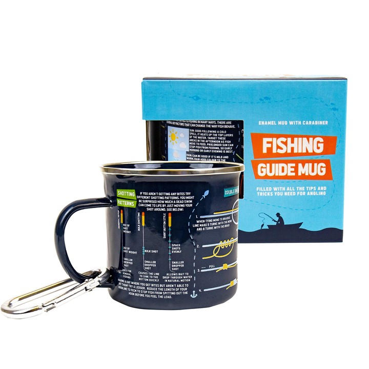 Gift Republic  None Fishing Guide Enamel Mug, Sports Direct