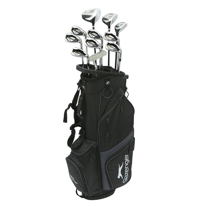 Slazenger Men's Red Vs Golf Club Set With Stand Bag (Graphite And Steel Shaft Combo), Sports Direct