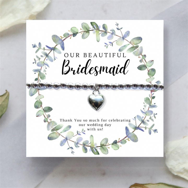 Scotland  Women's  Bridesmaids Heart Bracelet & Eucalyptus Card, Football by Aye Do Gifts, Sports Direct