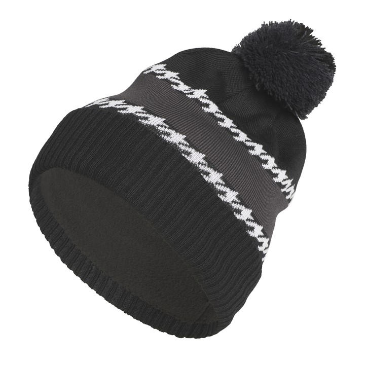 Adidas Men's Black Pom Cold Ready Beanie in Size Mens, Sports Direct