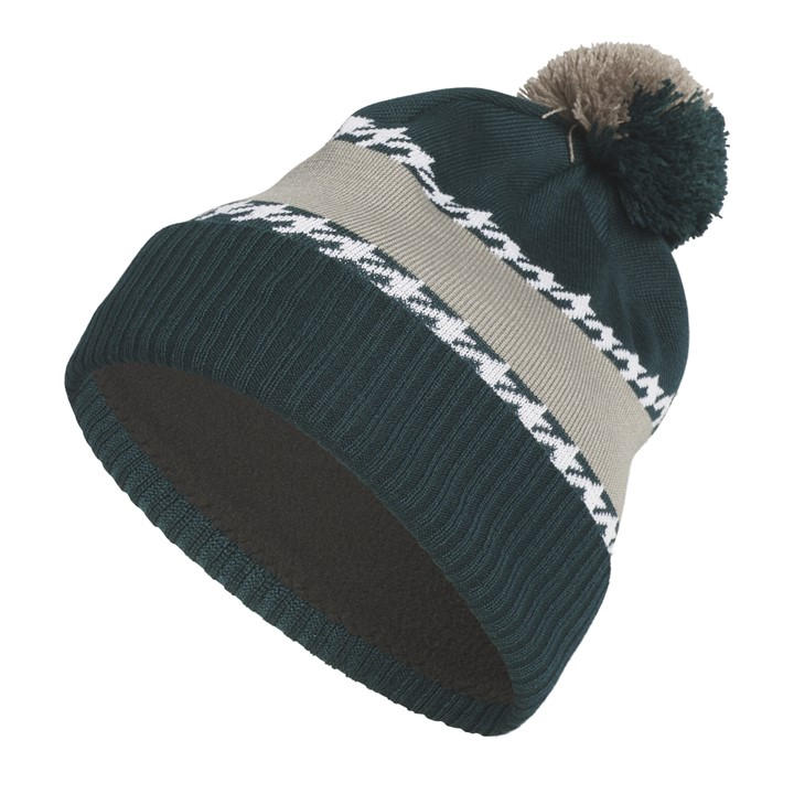 Adidas Men's Green Pom Cold Ready Beanie in Size Mens, Sports Direct