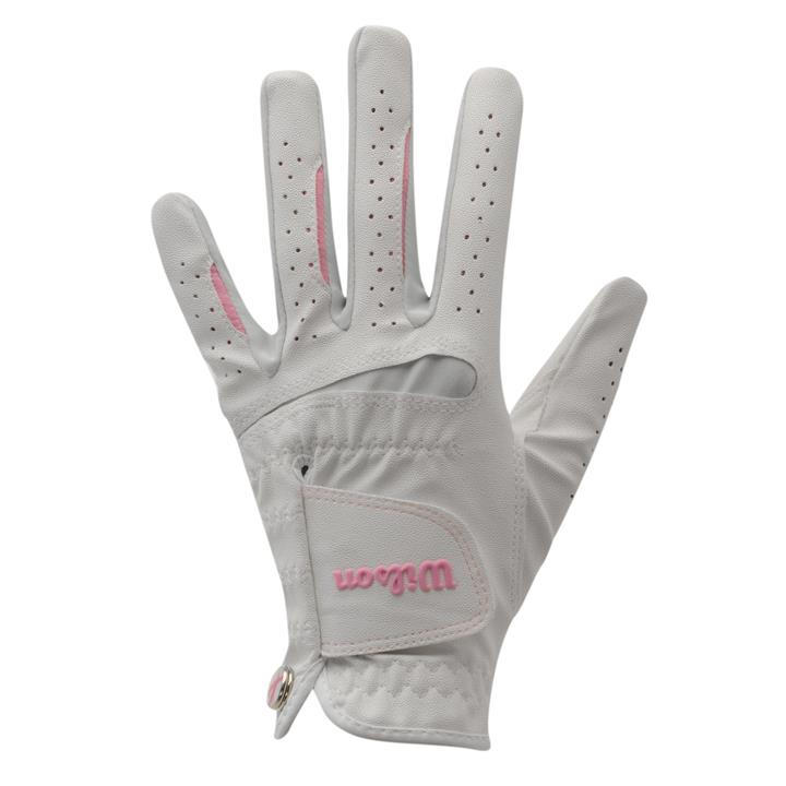 Wilson Women's Grey Feel Plus Golf Glove in Size M, Sports Direct