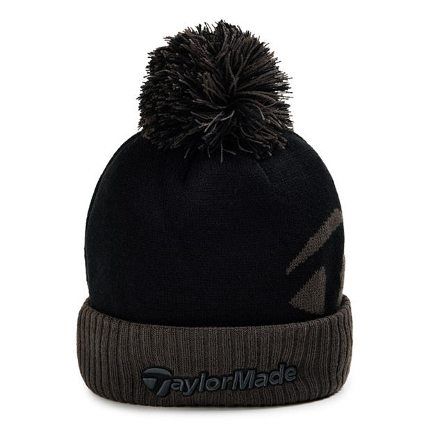 Black - TaylorMade - Men's Bobble Beanie