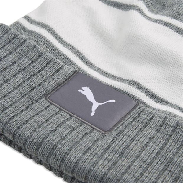 Grey - Puma - Men's Sport Pom Beanie