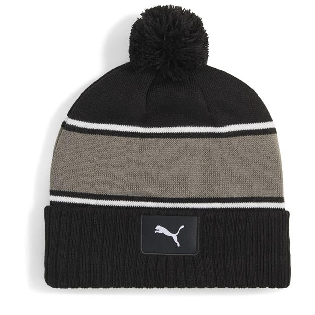 Black - Puma - Men's Sport Pom Beanie