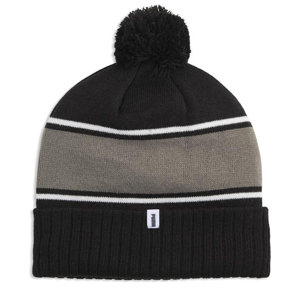 Black - Puma - Men's Sport Pom Beanie