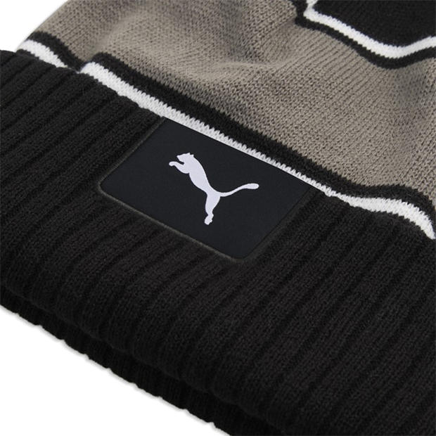 Black - Puma - Men's Sport Pom Beanie