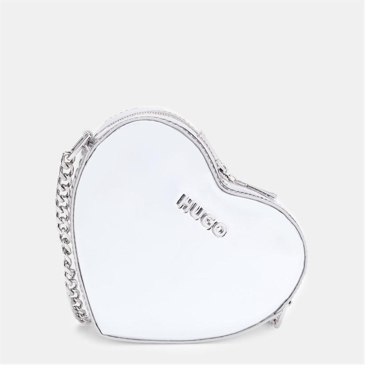 Hugo Women's Silver Love Crossbody Bum Bags, Sports Direct