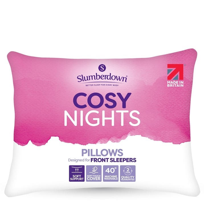 United    Cosy Nights Soft Support Pillow, Football by Slumberdown in Size 4pk, Sports Direct