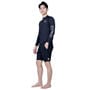Black - Arena - Men's Long Sleeve Zip Rash Vest