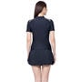 Black - Arena - Women's Short Sleeve Zip Rash Vest