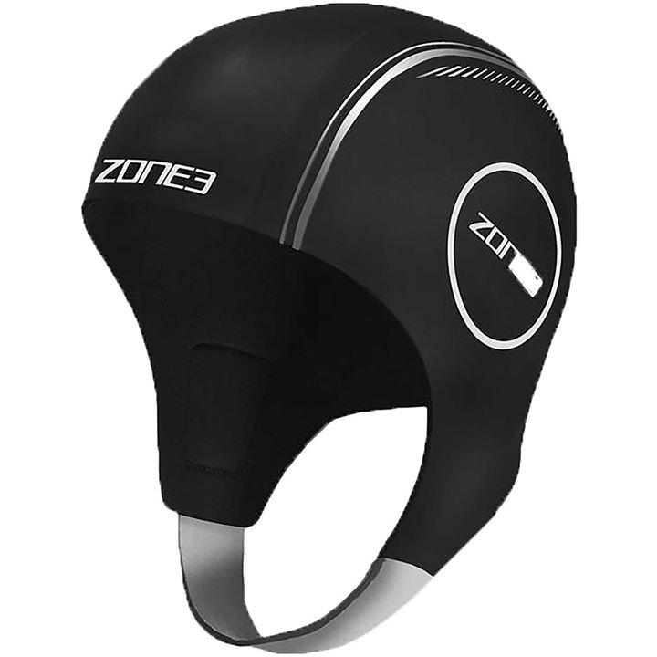 Zone3  Black Neoprene Swim Cap  in Size S, Sports Direct