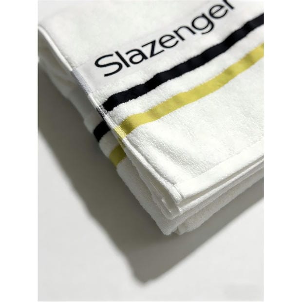 Бяло - Slazenger - Sports Logo Towel