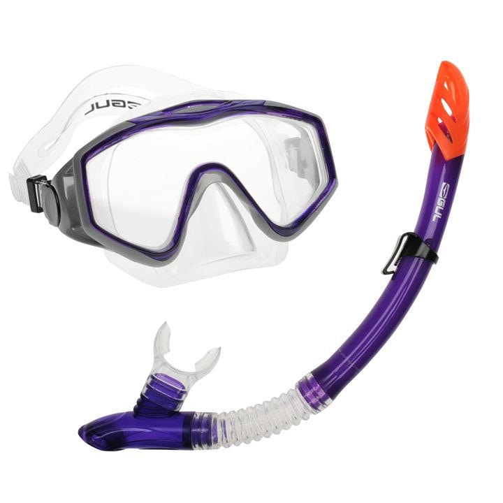 Gul  Purple  Snorkelling Set - Tempered Glass Diving Mask & Splash-Proof Snorkel, Sports Direct