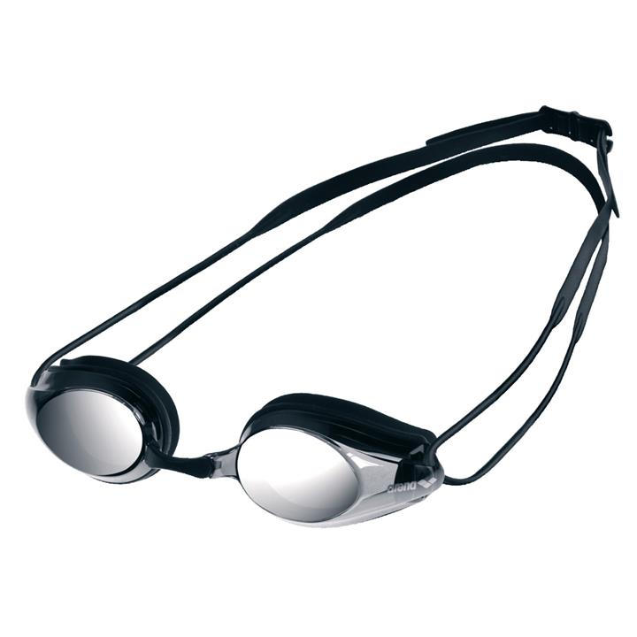 Arena  Black Tracks Mirror Racing Goggles, Sports Direct