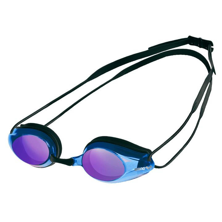 Arena  Black Tracks Mirror Racing Goggles, Sports Direct