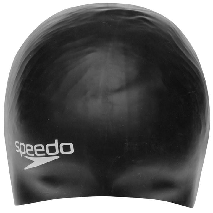 Speedo  Kids Black Silicone Swimming Cap , Sports Direct