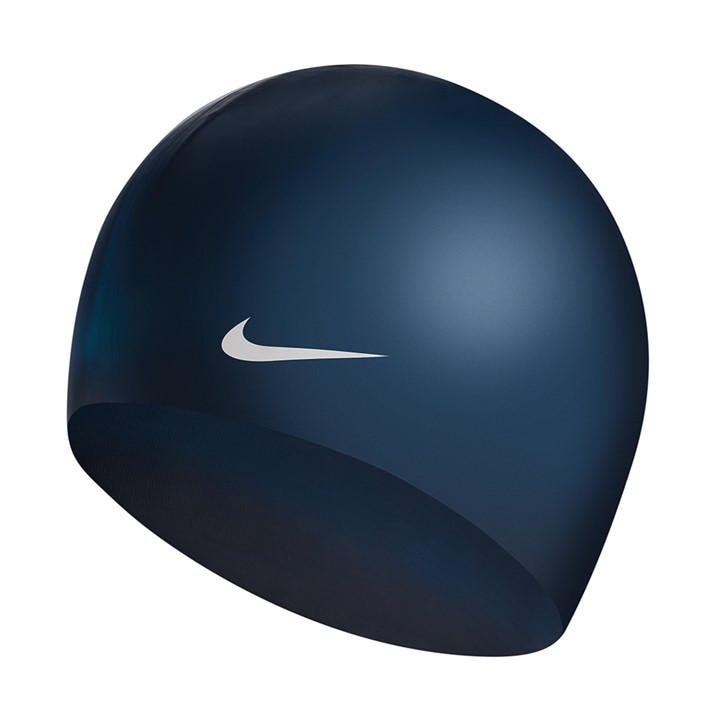 Nike  Blue Solid Silicone Swimming Cap , Sports Direct