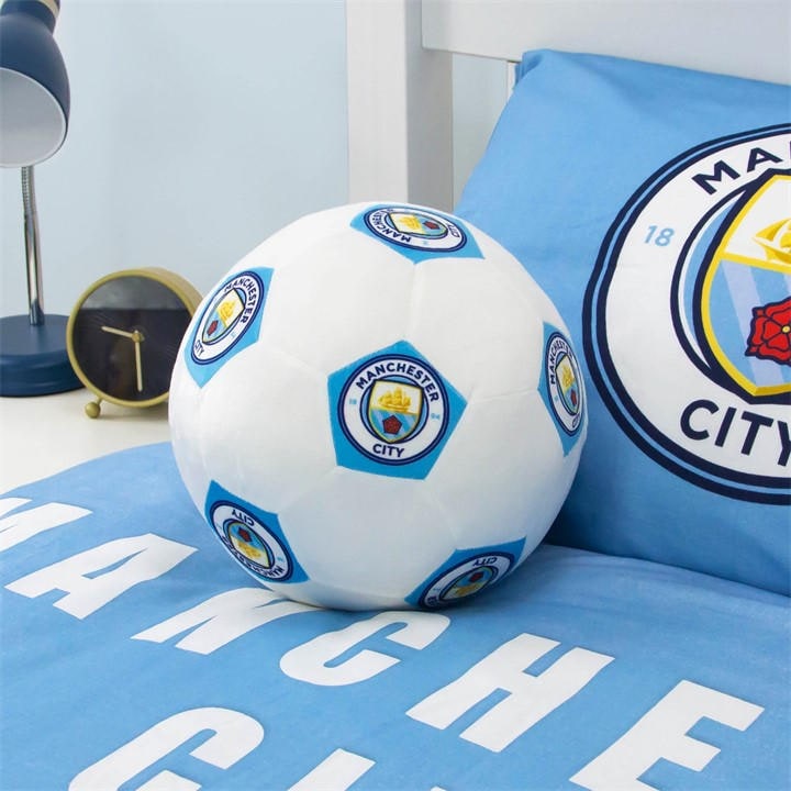 George Blue & White Manchester City Football Cushion - Image 3