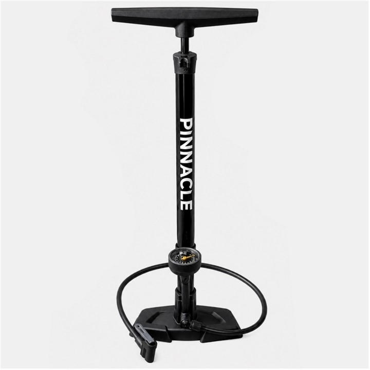 Pinnacle  Black Metal Floor Pump, Sports Direct
