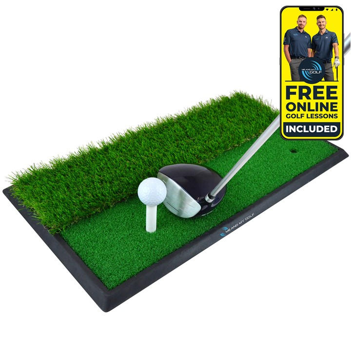 Me And My Golf  Green Dual-Turf Golf Hitting Mat, Sports Direct