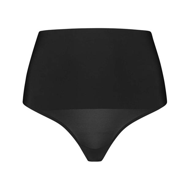 Black - Bye Bra - Super Waist Control Shapewear Thong