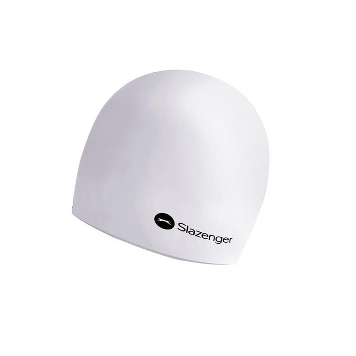 Slazenger Boys White Silicone Swimming Cap , Sports Direct