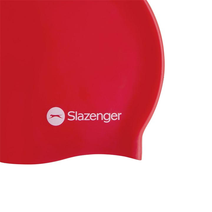 Slazenger Boys Red Silicone Swimming Cap , Sports Direct
