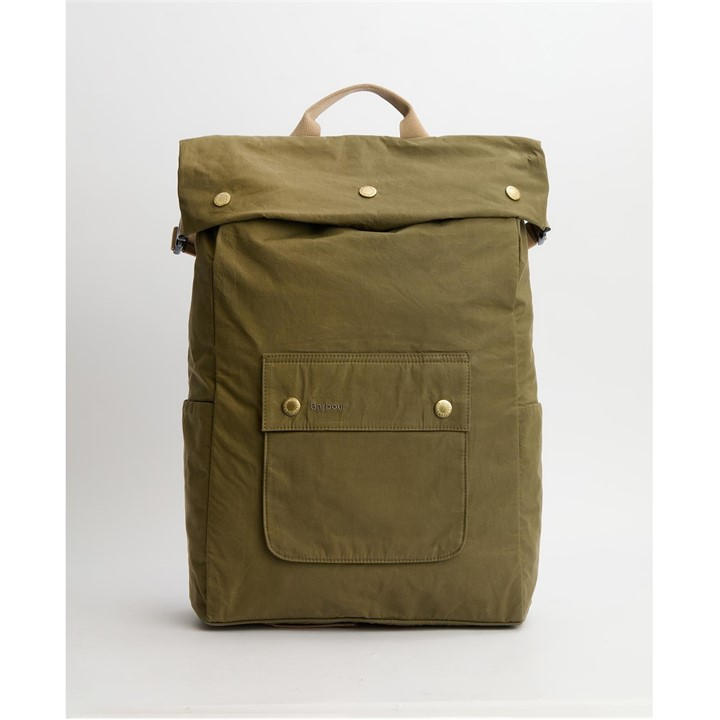 Barbour  Green Transport Foldover Backpack, Sports Direct