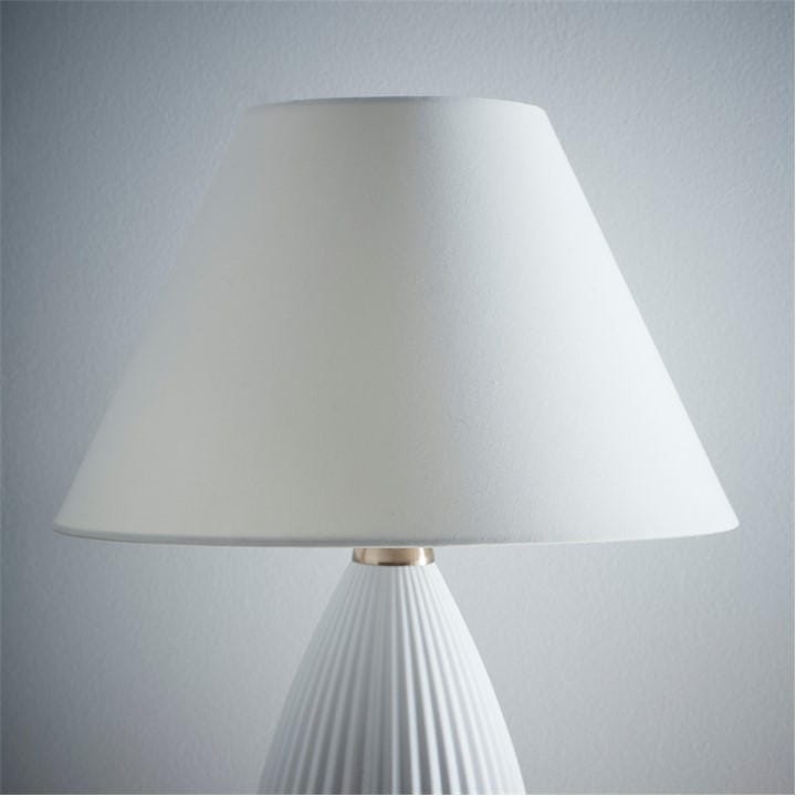 K Living  Cream Textured Linen Fabric Coolie Lampshade in Size S, Sports Direct