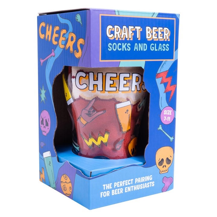 Fizz Creations   Craft Beer Socks & Glass, Sports Direct