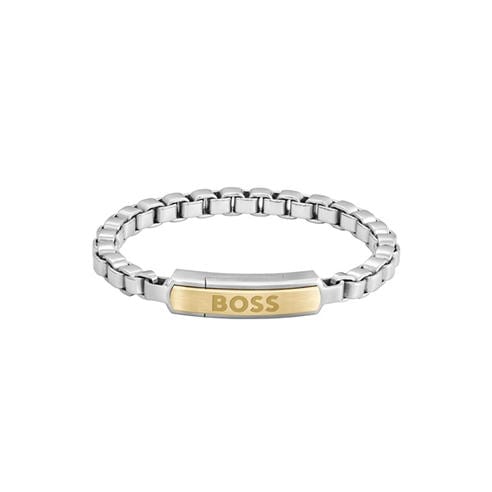 Boss - Men's Devon Box Chain Magnetic Closure Bracelet