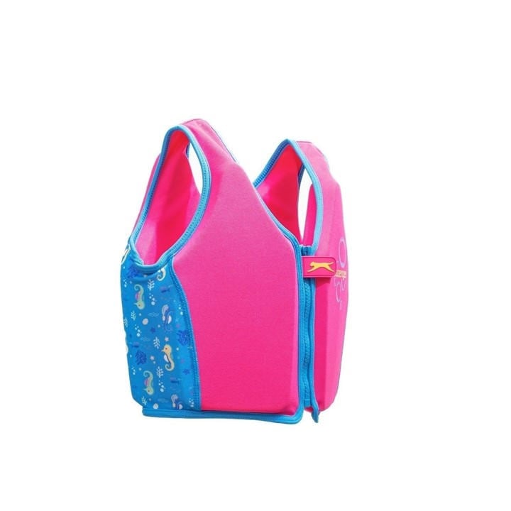 Slazenger Kids Pink Kids Float Vest in Size 4 - 5 Years, Sports Direct