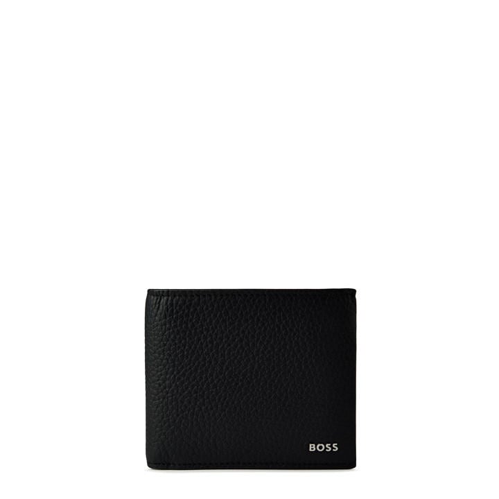 Boss Men's Black Crosstown Wallet With Two Bill Compartts, Sports Direct