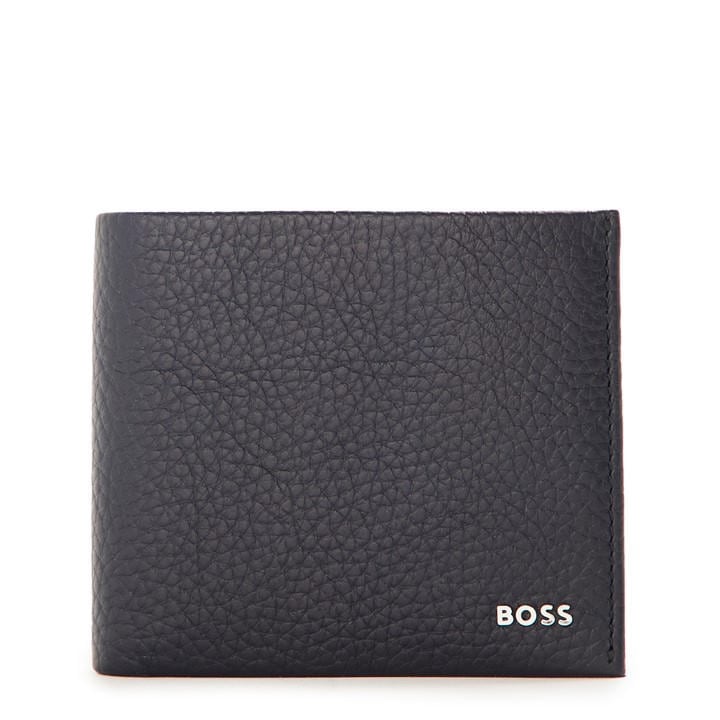 Boss Men's Blue Crosstown Wallet With Two Bill Compartts, Sports Direct