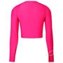 Pink - Arena - Long Sleeve UV Crop Top Womens