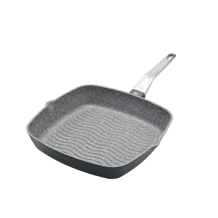 MasterClass Cast Aluminium Induction-Safe Non-Stick Griddle Pan, 28 cm (11"), Grey - Image 5